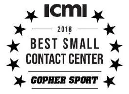 ICMI 2018 Best Small Contact Center — Gopher Sport
